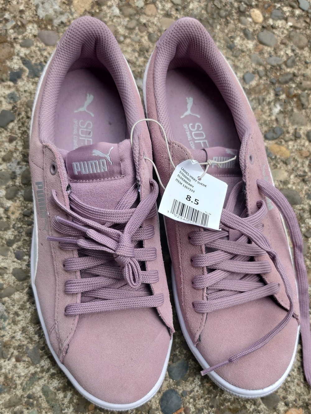 Puma Women's Soft Suede Low-Top Sneakers - Mauve Pink